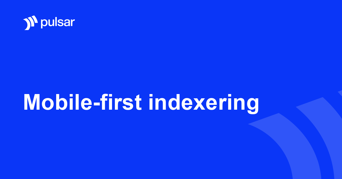Mobile-first-indexering