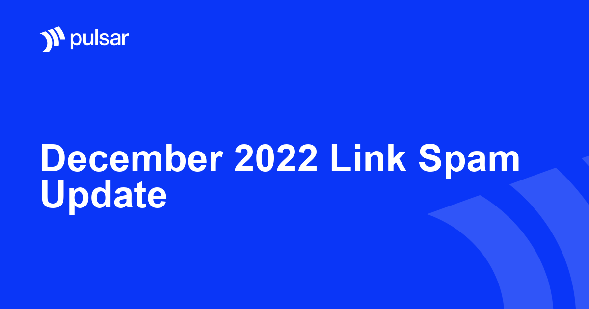 December 2022 Link Spam Update