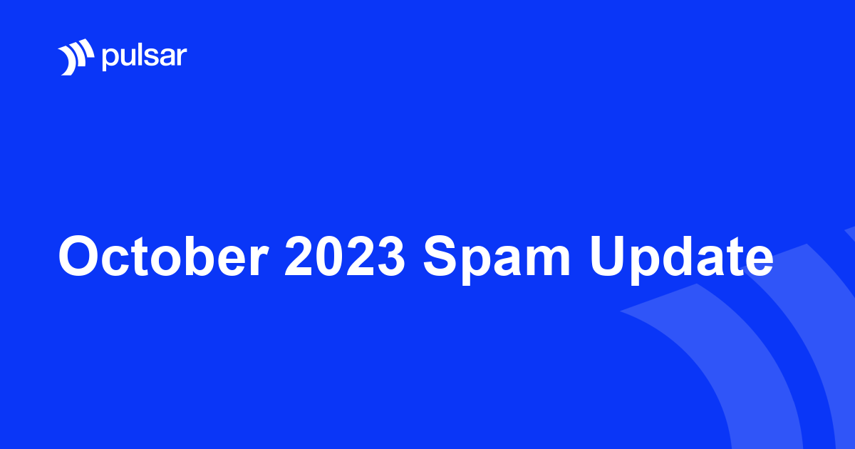 October 2023 Spam Update
