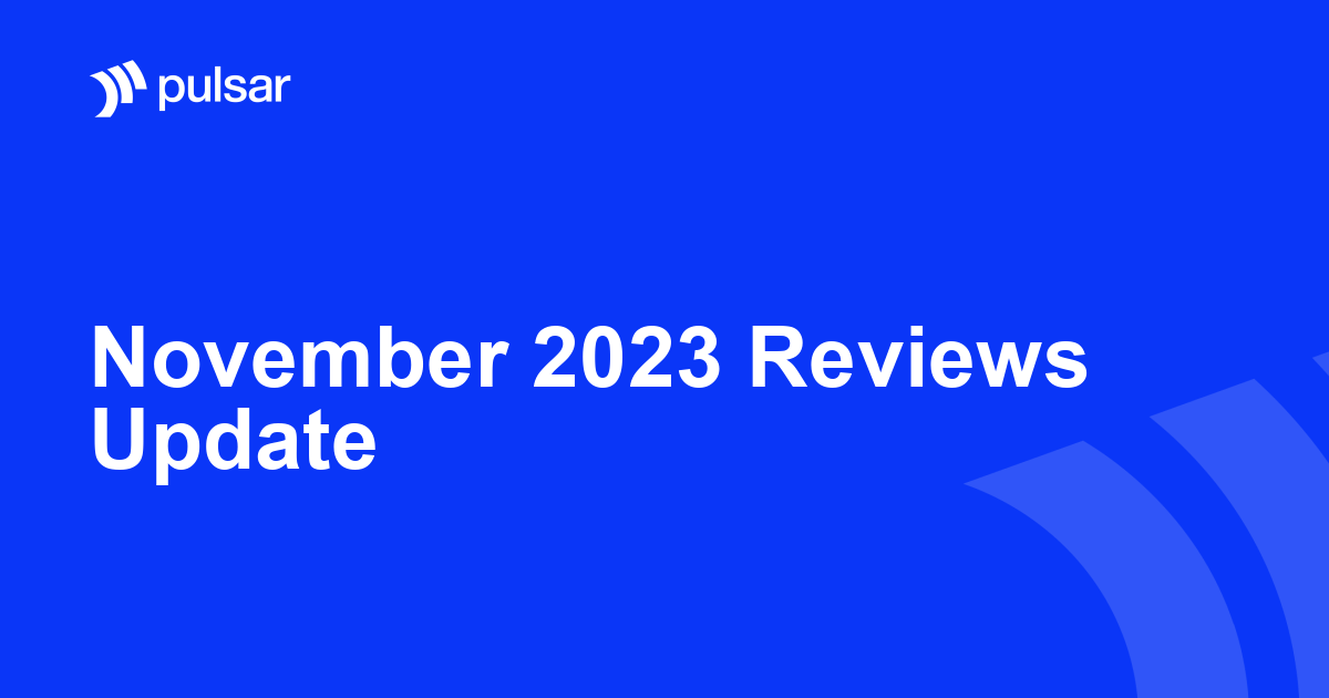 November 2023 Reviews Update