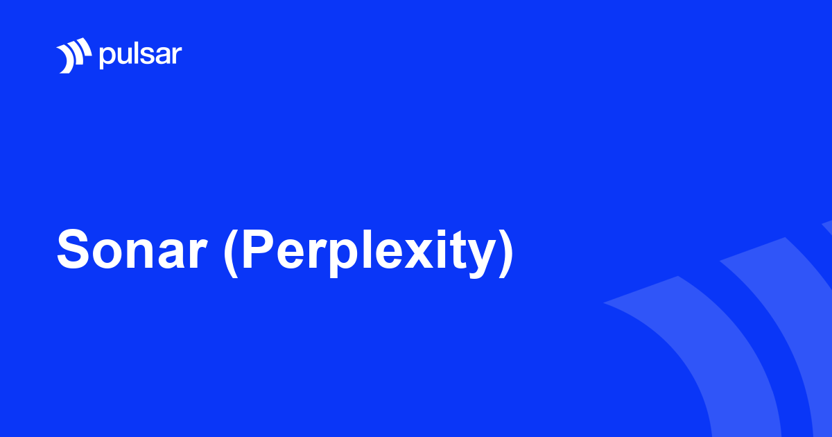 Sonar (Perplexity)