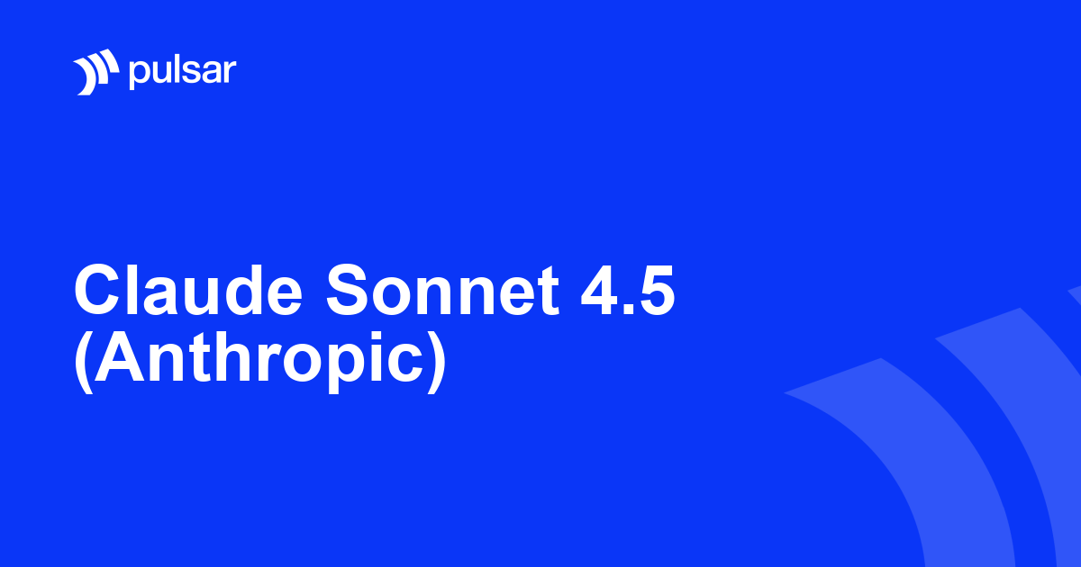 Claude Sonnet 4.5 (Anthropic)